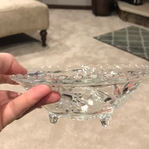 Three leg Older glass bowl